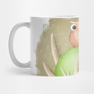 Cute owl on a tree Mug